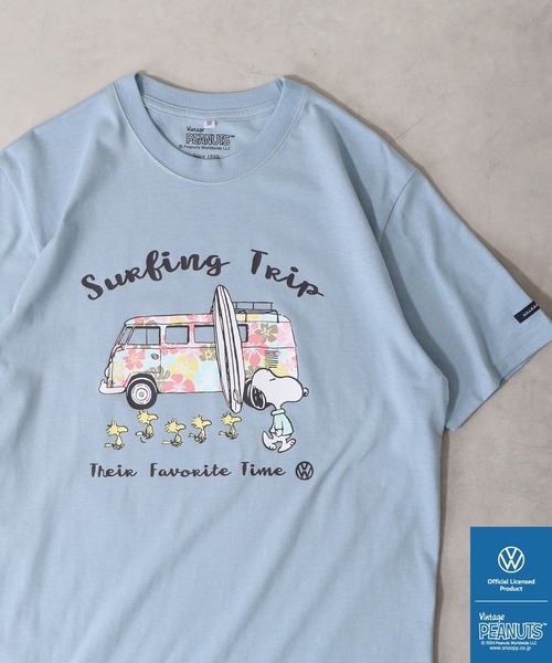 PEANUTS（ピーナッツ）の「PEANUTS×VOLKSWAGEN 半袖Tシャツ（Tシャツ/カットソー・メンズ・ネイビー系/ホワイト系/ホワイト系1/ブラック系/ホワイト系2/ブルーグレー/オレンジ/ネイビー/ブラック/ホワイト・LL/S/M/L）」の8枚目の写真