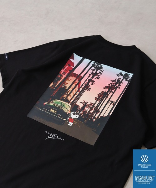 PEANUTS（ピーナッツ）の「PEANUTS×VOLKSWAGEN 半袖Tシャツ（Tシャツ/カットソー・メンズ・ネイビー系/ホワイト系/ホワイト系1/ブラック系/ホワイト系2/ブルーグレー/オレンジ/ネイビー/ブラック/ホワイト・LL/S/M/L）」の6枚目の写真