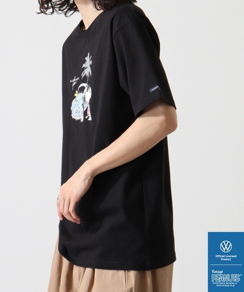 PEANUTS（ピーナッツ）の「PEANUTS×VOLKSWAGEN 半袖Tシャツ（Tシャツ/カットソー・メンズ・ネイビー系/ホワイト系/ホワイト系1/ブラック系/ホワイト系2/ブルーグレー/オレンジ/ネイビー/ブラック/ホワイト・LL/S/M/L）」の14枚目の写真