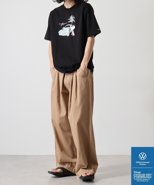 PEANUTS（ピーナッツ）の「PEANUTS×VOLKSWAGEN 半袖Tシャツ（Tシャツ/カットソー・メンズ・ネイビー系/ホワイト系/ホワイト系1/ブラック系/ホワイト系2/ブルーグレー/オレンジ/ネイビー/ブラック/ホワイト・LL/S/M/L）」の16枚目の写真