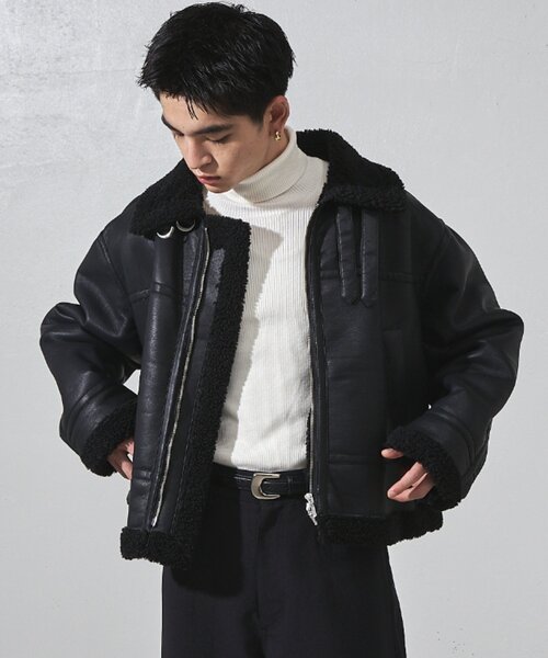 廃盤【TOKIO KUMAGAI】OLD漆黒の極上ムートンジャケット 廃盤【TOKIO KUMAGAI】OLD漆黒の極上ムートンジャケット T