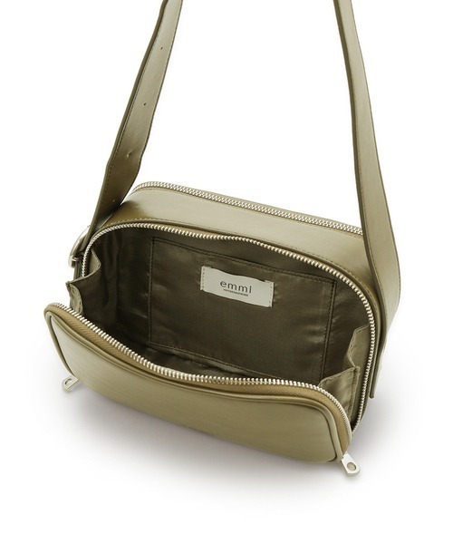 emmi（エミ）の「ダブルオープンスクエアミニバッグ（ショルダーバッグ
