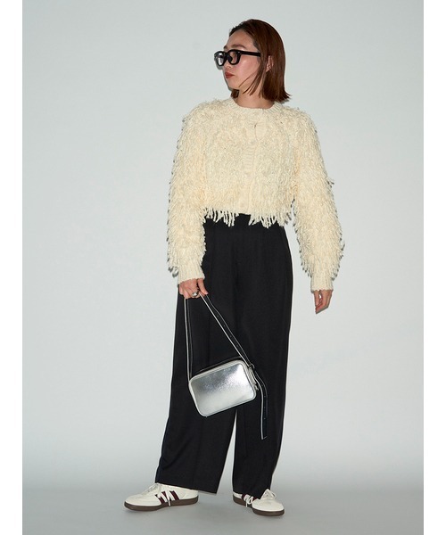 emmi（エミ）の「ダブルオープンスクエアミニバッグ（ショルダーバッグ・レディース・シルバー/カーキ/ブラック・FREE）」の20枚目の写真