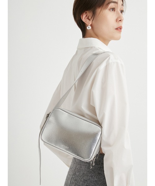 emmi（エミ）の「ダブルオープンスクエアミニバッグ（ショルダーバッグ・レディース・シルバー/カーキ/ブラック・FREE）」の21枚目の写真