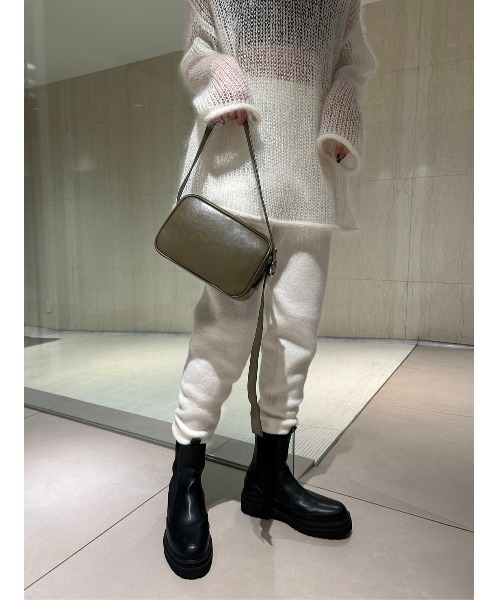 emmi（エミ）の「ダブルオープンスクエアミニバッグ（ショルダーバッグ・レディース・シルバー/カーキ/ブラック・FREE）」の6枚目の写真