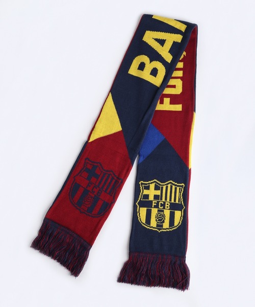 【美品】海外　サッカー　マフラー　タオル　バルセロナ　マドリード　グッズ ICON SPORTS タオルマフラー リバーシブル ファンスカーフ マドリード