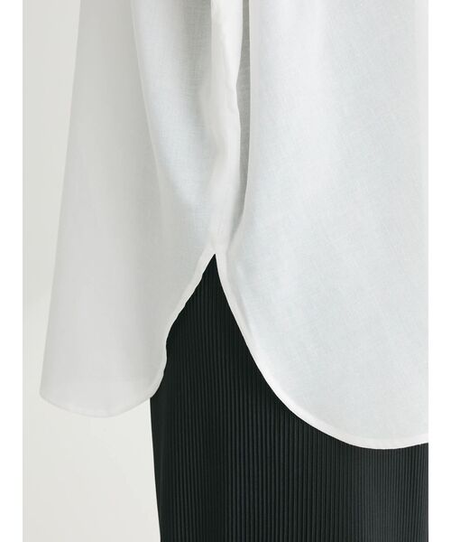 Green Parks(グリーンパークス)の「綿麻混ポンチョ風シャツ(シャツ/ブラウス・レディース・ブラック/グレイッシュベージュ/ブルーグリーン/オフホワイト・FREE)」の22枚目の写真