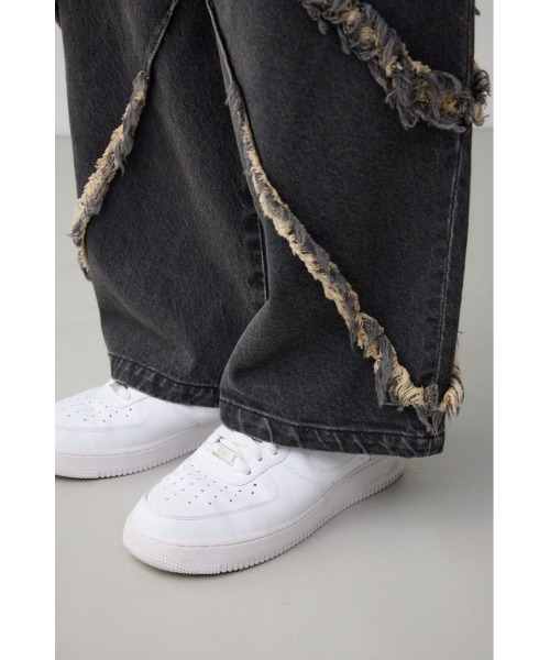 AZUL by moussy（アズールバイマウジー）の「AZUL DENIMフリンジワイド（デニムパンツ・メンズ・ライトブラック/ブルー・FREE）」の14枚目の写真