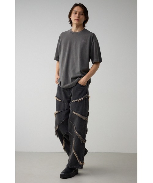 AZUL by moussy（アズールバイマウジー）の「AZUL DENIMフリンジワイド（デニムパンツ・メンズ・ライトブラック/ブルー・FREE）」の22枚目の写真