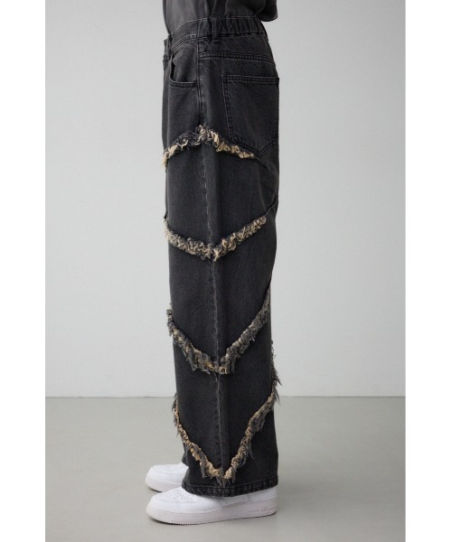 AZUL by moussy（アズールバイマウジー）の「AZUL DENIMフリンジワイド（デニムパンツ・メンズ・ライトブラック/ブルー・FREE）」の20枚目の写真