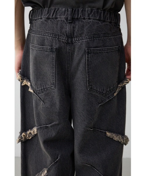 AZUL by moussy（アズールバイマウジー）の「AZUL DENIMフリンジワイド（デニムパンツ・メンズ・ライトブラック/ブルー・FREE）」の17枚目の写真
