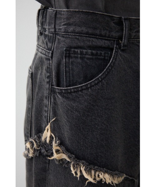 AZUL by moussy（アズールバイマウジー）の「AZUL DENIMフリンジワイド（デニムパンツ・メンズ・ライトブラック/ブルー・FREE）」の16枚目の写真