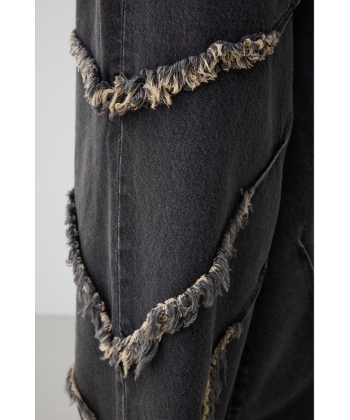 AZUL by moussy（アズールバイマウジー）の「AZUL DENIMフリンジワイド（デニムパンツ・メンズ・ライトブラック/ブルー・FREE）」の15枚目の写真