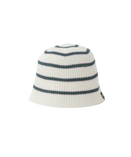 MILKFED.（ミルクフェド）の「STRIPE KNIT HAT（ハット・レディース・ブラック/ベージュ/ホワイト・ONE SIZE）」の7枚目の写真