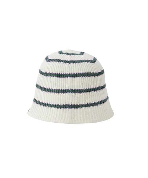 MILKFED.（ミルクフェド）の「STRIPE KNIT HAT（ハット・レディース・ブラック/ベージュ/ホワイト・ONE SIZE）」の9枚目の写真