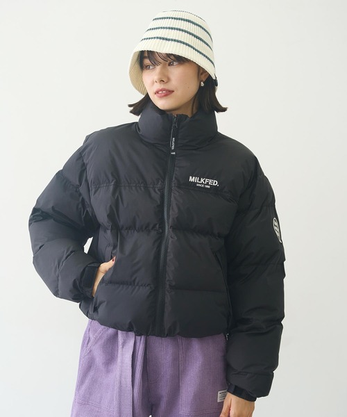 MILKFED.（ミルクフェド）の「STRIPE KNIT HAT（ハット・レディース・ブラック/ベージュ/ホワイト・ONE SIZE）」の12枚目の写真