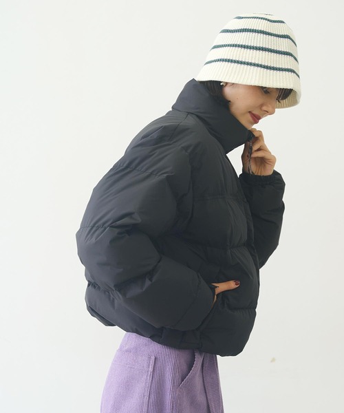 MILKFED.（ミルクフェド）の「STRIPE KNIT HAT（ハット・レディース・ブラック/ベージュ/ホワイト・ONE SIZE）」の14枚目の写真