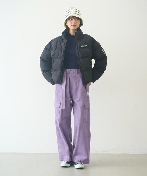 MILKFED.（ミルクフェド）の「STRIPE KNIT HAT（ハット・レディース・ブラック/ベージュ/ホワイト・ONE SIZE）」の17枚目の写真