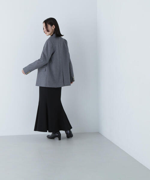 NATURAL BEAUTY BASIC（ナチュラルビューティーベーシック）の「◇ダブルブレストボクシージャケット（テーラードジャケット・レディース・グレー系その他/ブラウン系その他/ネイビー/キャメル・SMALL/MEDIUM）」の9枚目の写真