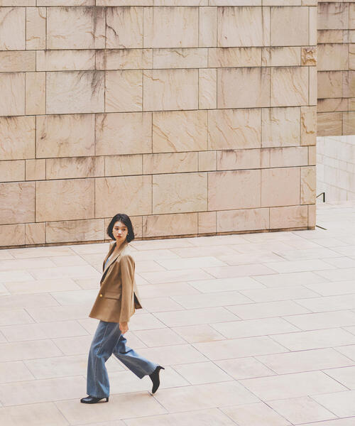 NATURAL BEAUTY BASIC（ナチュラルビューティーベーシック）の「◇ダブルブレストボクシージャケット（テーラードジャケット・レディース・グレー系その他/ブラウン系その他/ネイビー/キャメル・SMALL/MEDIUM）」の18枚目の写真