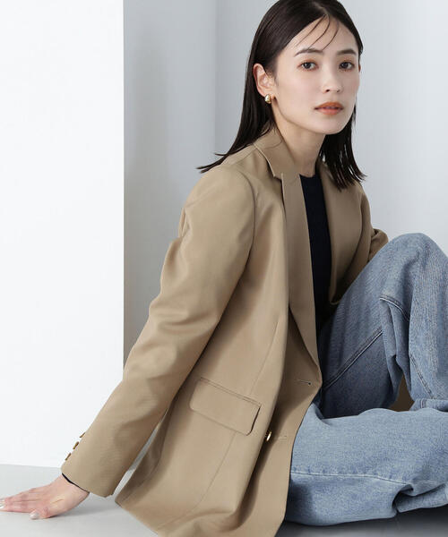 NATURAL BEAUTY BASIC（ナチュラルビューティーベーシック）の「◇ダブルブレストボクシージャケット（テーラードジャケット・レディース・グレー系その他/ブラウン系その他/ネイビー/キャメル・SMALL/MEDIUM）」の19枚目の写真