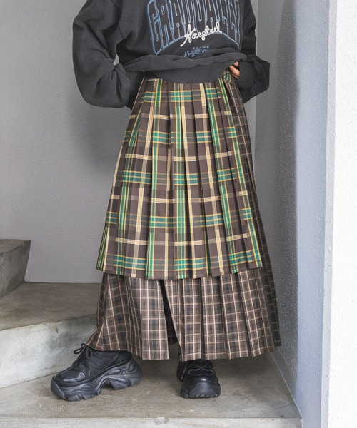 PAGEBOY(ページボーイ)の「デザインチェックスカート(スカート・レディース・イエロー系その他/ネイビー系・FREE)」の15枚目の写真