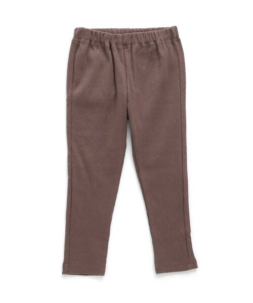 BREEZE（ブリーズ）の「DAISUKI　リブパンツ（その他パンツ・キッズ・グレー/ローズ/カーキ/サックスブルー/アイボリー/エメラルド/ブラック/レインボー/ブラウン/マスタード・80/70/130/120/90/100/110）」の4枚目の写真