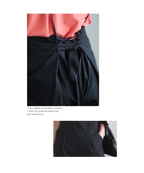 Sawa a la mode（サワアラモード）の「サロペットパンツ（サロペット/オーバーオール・レディース・ブラック・FREE）」の12枚目の写真