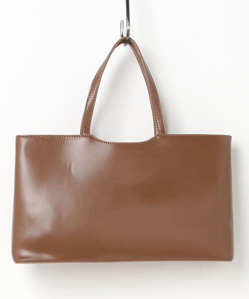 PIN(ピン)の「SMOOTH BOX TOTE BAG(トートバッグ・レディース・ダークブラウン/オフホワイト/ライトブラウン/ブラック・FREE)」の10枚目の写真