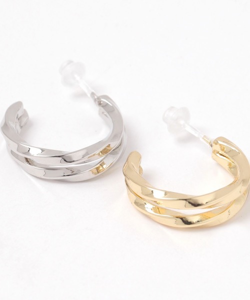 LAKOLE（ラコレ）の「スプリットフープ樹脂ポストピアス / 139698（ピアス（両耳用）・レディース・その他1/その他2・FREE）」の4枚目の写真