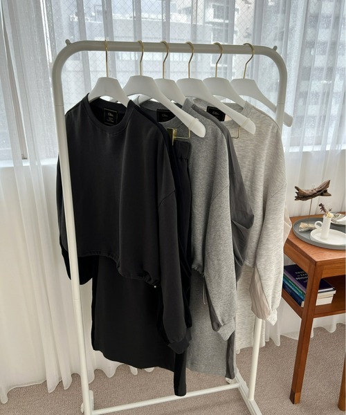 Olu.（オルドット）の「ドッキングスウェット[セットアップ可能]（スウェット・レディース・ブラック/ライトグレー/ダークグレー・FREE）」の20枚目の写真
