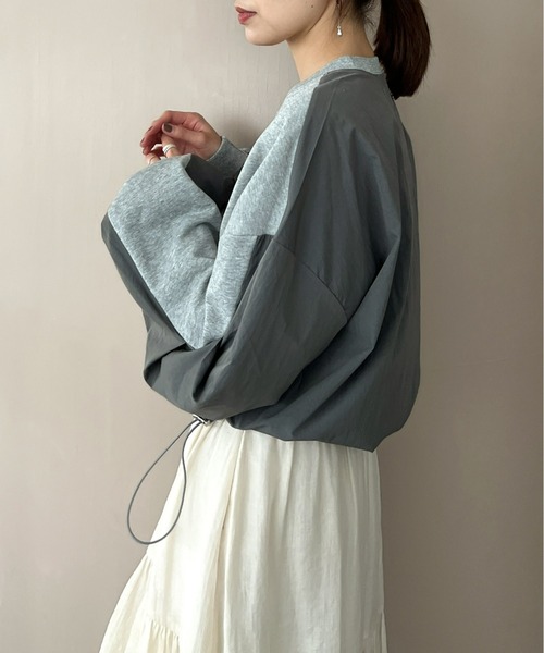 Olu.（オルドット）の「ドッキングスウェット[セットアップ可能]（スウェット・レディース・ブラック/ライトグレー/ダークグレー・FREE）」の5枚目の写真