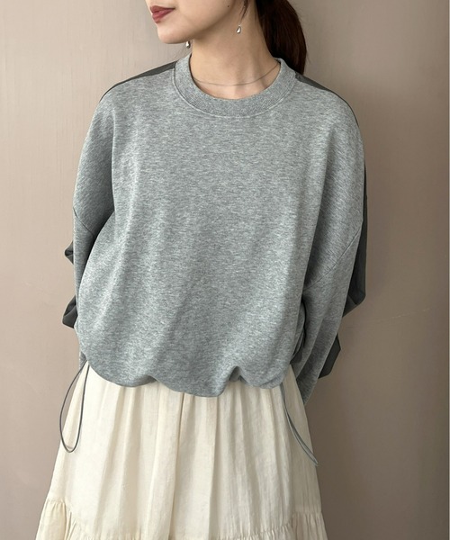 Olu.（オルドット）の「ドッキングスウェット[セットアップ可能]（スウェット・レディース・ブラック/ライトグレー/ダークグレー・FREE）」の4枚目の写真