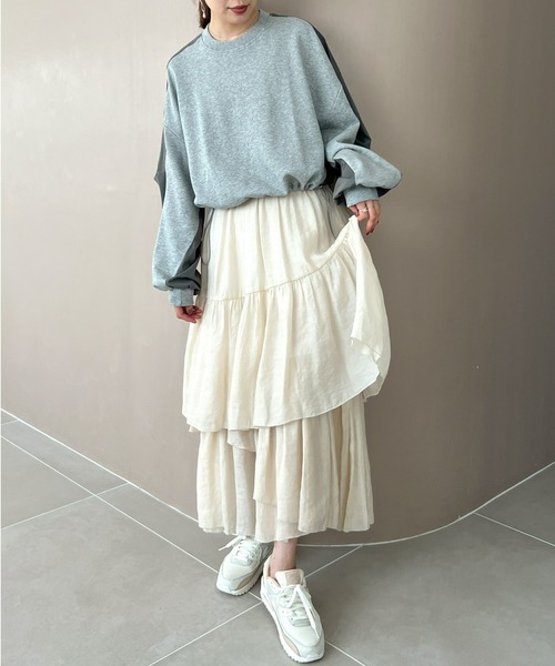 Olu.（オルドット）の「ドッキングスウェット[セットアップ可能]（スウェット・レディース・ブラック/ライトグレー/ダークグレー・FREE）」の7枚目の写真