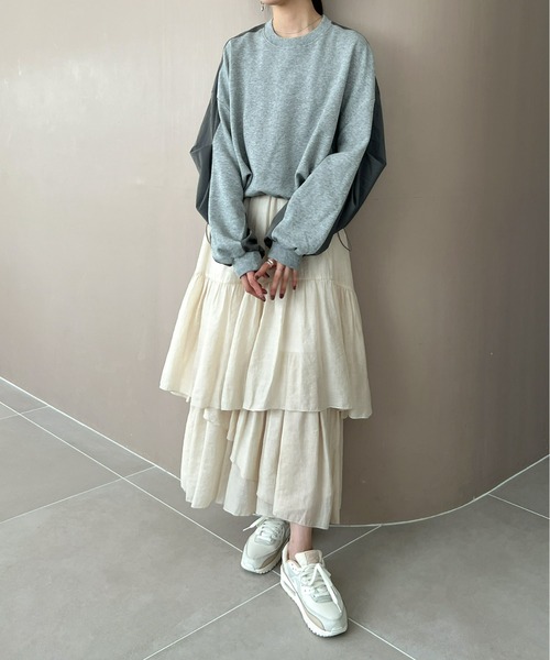 Olu.（オルドット）の「ドッキングスウェット[セットアップ可能]（スウェット・レディース・ブラック/ライトグレー/ダークグレー・FREE）」の8枚目の写真