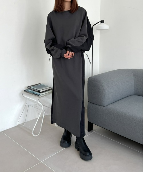 Olu.（オルドット）の「ドッキングスウェット[セットアップ可能]（スウェット・レディース・ブラック/ライトグレー/ダークグレー・FREE）」の15枚目の写真