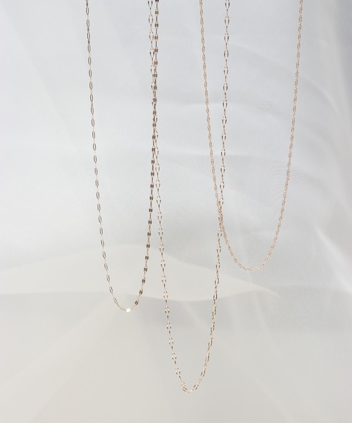 K10YG ペタルチェーンネックレス 40cm（ネックレス）｜NOIR DE