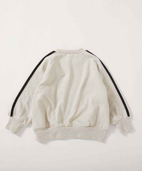 devirock（デビロック）の「RICH WARM 裏シャギー ライン トレーナー（スウェット・キッズ・アイボリー/ブラック/ブルー系その他5/ピンク系/グレー系・100cm/110cm/120cm/130cm/140cm/150cm/160cm）」の8枚目の写真