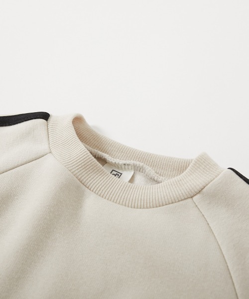 devirock（デビロック）の「RICH WARM 裏シャギー ライン トレーナー（スウェット・キッズ・アイボリー/ブラック/ブルー系その他5/ピンク系/グレー系・100cm/110cm/120cm/130cm/140cm/150cm/160cm）」の9枚目の写真