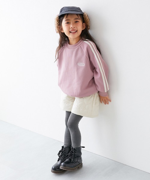 devirock（デビロック）の「RICH WARM 裏シャギー ライン トレーナー（スウェット・キッズ・アイボリー/ブラック/ブルー系その他5/ピンク系/グレー系・100cm/110cm/120cm/130cm/140cm/150cm/160cm）」の18枚目の写真