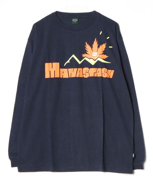 MANASTASH(マナスタッシュ)の「MANASTASH/マナスタッシュ HEMP L/S TEE SUN/ヘンプロングスリーブTシャツ サン(Tシャツ/カットソー・メンズ・その他5/ライトグリーン/ネイビー・M/L/S/XL)」の3枚目の写真