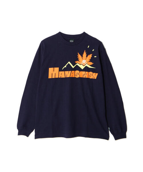 MANASTASH(マナスタッシュ)の「MANASTASH/マナスタッシュ HEMP L/S TEE SUN/ヘンプロングスリーブTシャツ サン(Tシャツ/カットソー・メンズ・その他5/ライトグリーン/ネイビー・M/L/S/XL)」の4枚目の写真