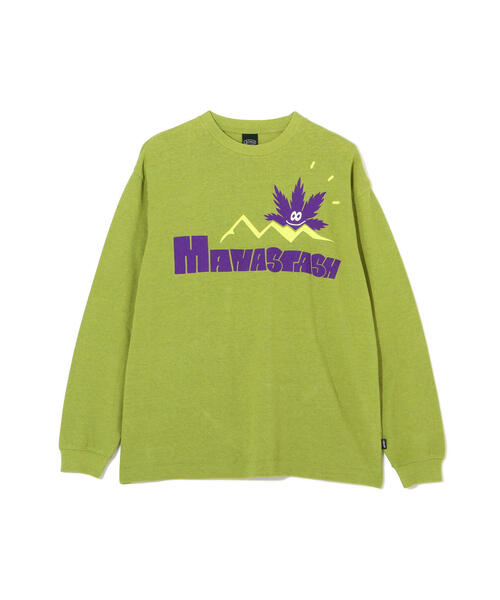 MANASTASH(マナスタッシュ)の「MANASTASH/マナスタッシュ HEMP L/S TEE SUN/ヘンプロングスリーブTシャツ サン(Tシャツ/カットソー・メンズ・その他5/ライトグリーン/ネイビー・M/L/S/XL)」の5枚目の写真