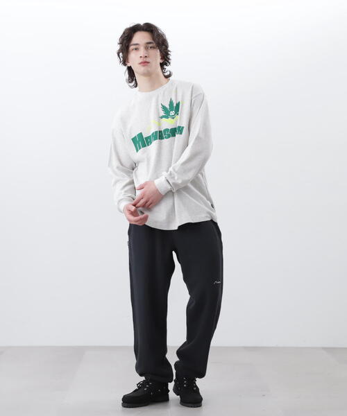 MANASTASH(マナスタッシュ)の「MANASTASH/マナスタッシュ HEMP L/S TEE SUN/ヘンプロングスリーブTシャツ サン(Tシャツ/カットソー・メンズ・その他5/ライトグリーン/ネイビー・M/L/S/XL)」の8枚目の写真