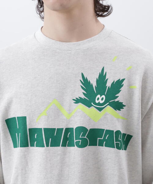MANASTASH(マナスタッシュ)の「MANASTASH/マナスタッシュ HEMP L/S TEE SUN/ヘンプロングスリーブTシャツ サン(Tシャツ/カットソー・メンズ・その他5/ライトグリーン/ネイビー・M/L/S/XL)」の11枚目の写真