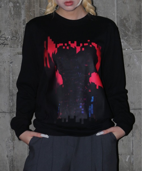 UNIT CHEST（ユニットチェスト）の「【UNIT CHEST】unique unisex long sleeve T-shirt/ユニークユニセックス ロンT OIF designer eggs コラボ  Dejavu by riosegawa（Tシャツ/カットソー・レディース・ホワイト/ブラック・L/M/S）」の18枚目の写真
