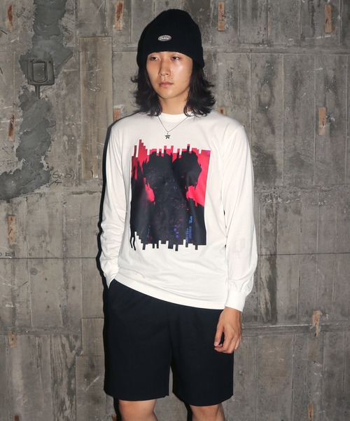 UNIT CHEST（ユニットチェスト）の「【UNIT CHEST】unique unisex long sleeve T-shirt/ユニークユニセックス ロンT OIF designer eggs コラボ  Dejavu by riosegawa（Tシャツ/カットソー・レディース・ホワイト/ブラック・L/M/S）」の10枚目の写真