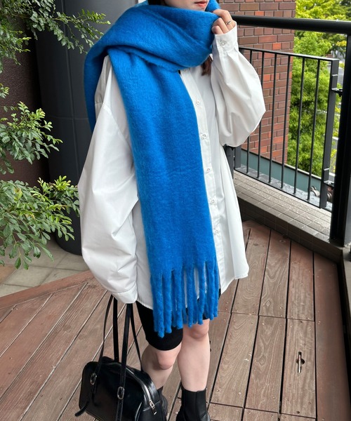 その他ブランド / pincunomaiu/マフラー/--/GRY/無地/レディース ISOOK / アイスー】ふわふわフリンジマフラー / ボリュームマフラー