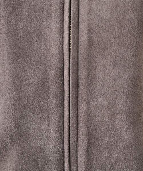 DRESKIP（ドレスキップ）の「◆【高レビュー】大人の高見え やわらかスエード調ジャケット（ブルゾン・レディース・ブラック/ブラウン系/ライトベージュ・02/03/04）」の7枚目の写真