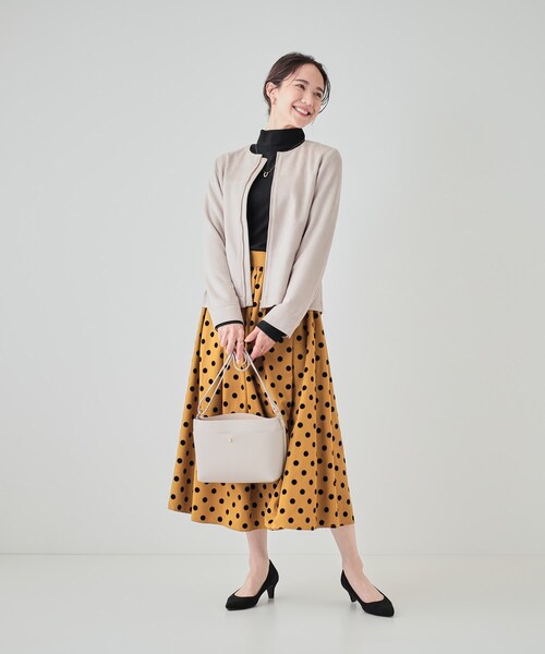 DRESKIP（ドレスキップ）の「◆【高レビュー】大人の高見え やわらかスエード調ジャケット（ブルゾン・レディース・ブラック/ブラウン系/ライトベージュ・02/03/04）」の10枚目の写真